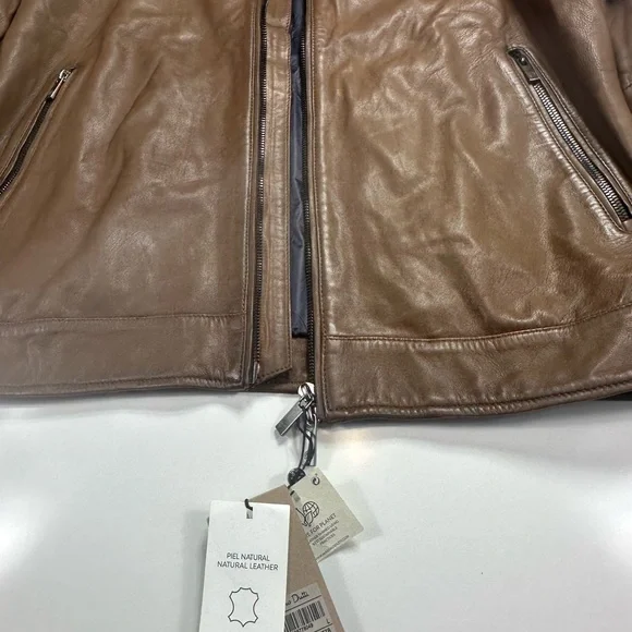 Massimo Dutti Genuine Leather Moto Jacket – New With Tags - Picture 8 of 16